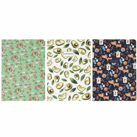 Тетради А5 Brauberg SoftTouch Pattern 40 листов, клетка (3 шт) 403792 цена за 2 шт , 